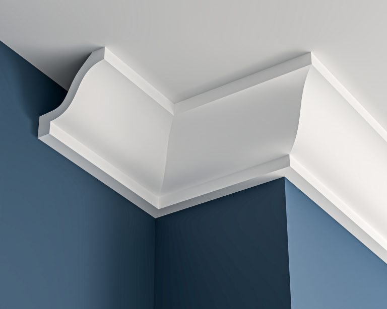 Georgian plaster cornice 85x85mm - 3.0m, in a Plain Ogee design