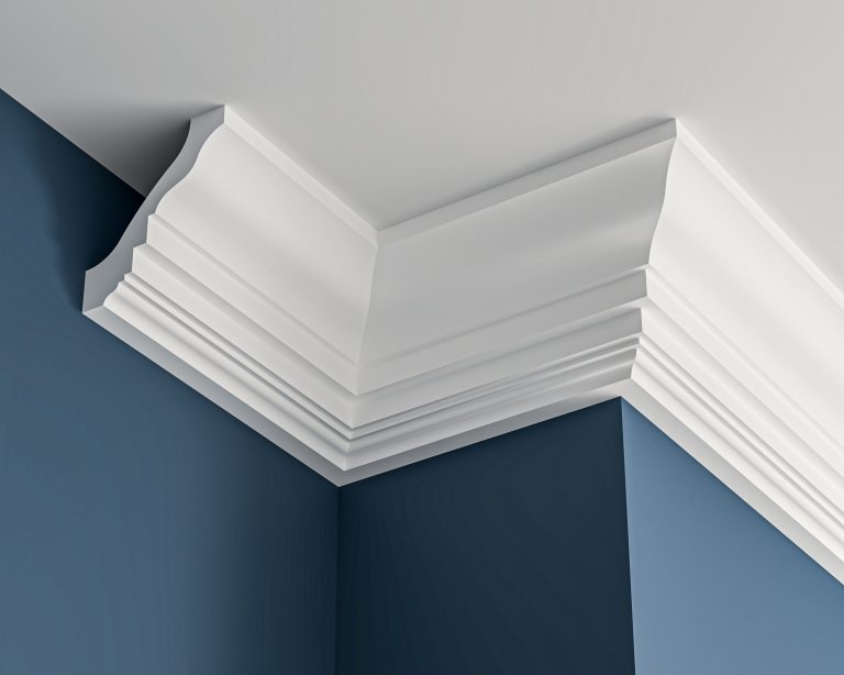 Georgian plaster cornice 90x100mm - 3.0m, in a Plain Ogee design