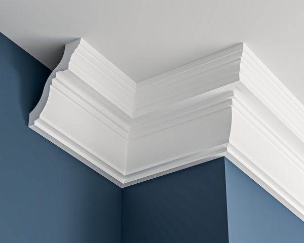Georgian style plaster cornice 105x145mm - 3.0m, in a Plain design