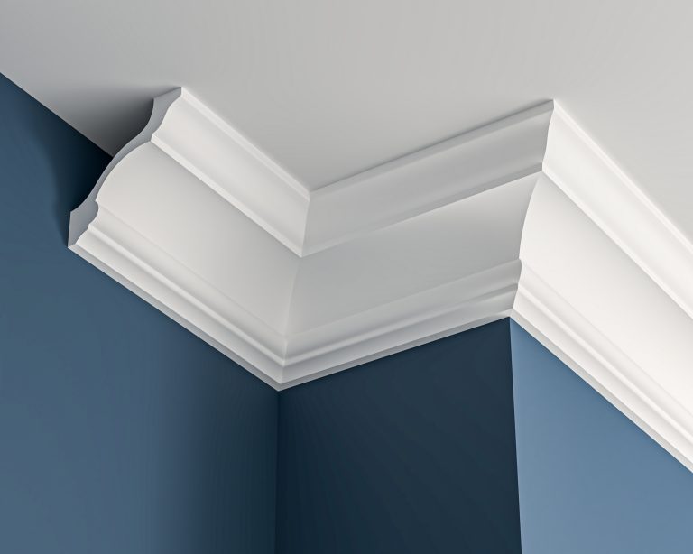 Victorian cove plaster cornice 115x125mm - 3.0m, in a Plain Cove design