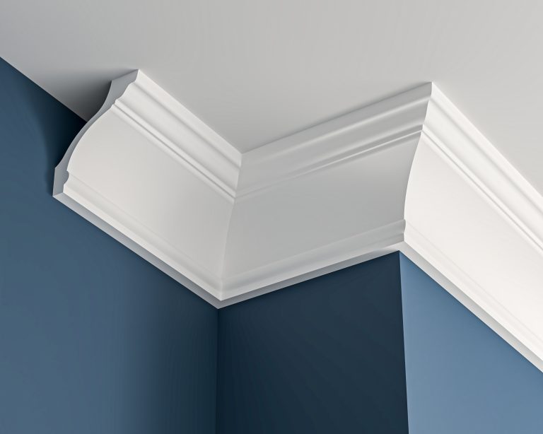 Victorian cove plaster cornice 125x145mm - 3.0m, in a Plain Cove design