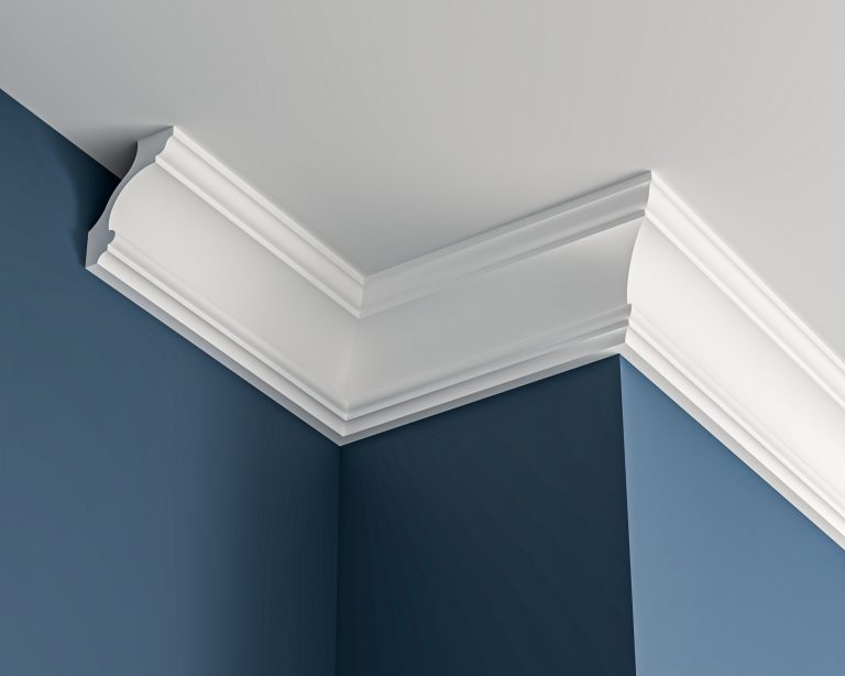 Victorian cove plaster cornice 65x90mm - 3.0m, in a Plain Cove design