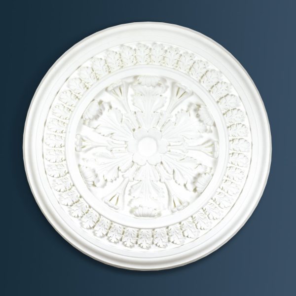 Victorian Decorative plaster ceiling rose 1090mm diameter with traditional Ornate, Leaf detail
