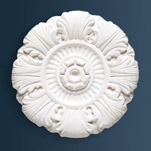 Victorian Decorative plaster ceiling rose 220mm diameter with traditional Ornate, Floral detail