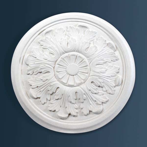 Victorian Decorative plaster ceiling rose 320mm diameter with traditional Ornate, Leaf detail