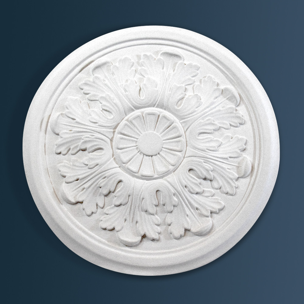 Small Cambridge Plaster Ceiling Rose Victorian Decorative plaster ceiling rose 320mm diameter with traditional Ornate, Leaf detail