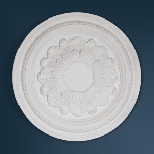 Victorian Decorative plaster ceiling rose 400mm diameter with traditional Egg & Dart, Ornate, Leaf detail