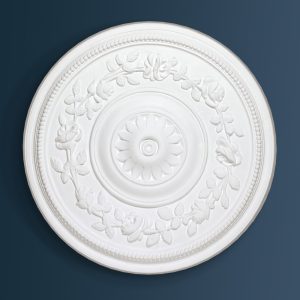 Victorian Decorative plaster ceiling rose 410mm diameter with traditional Ornate, Floral detail