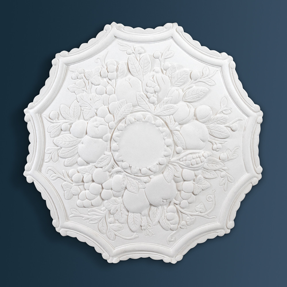 Star Harvest Plaster Ceiling Rose Victorian Decorative plaster ceiling rose 420mm diameter with traditional Ornate detail