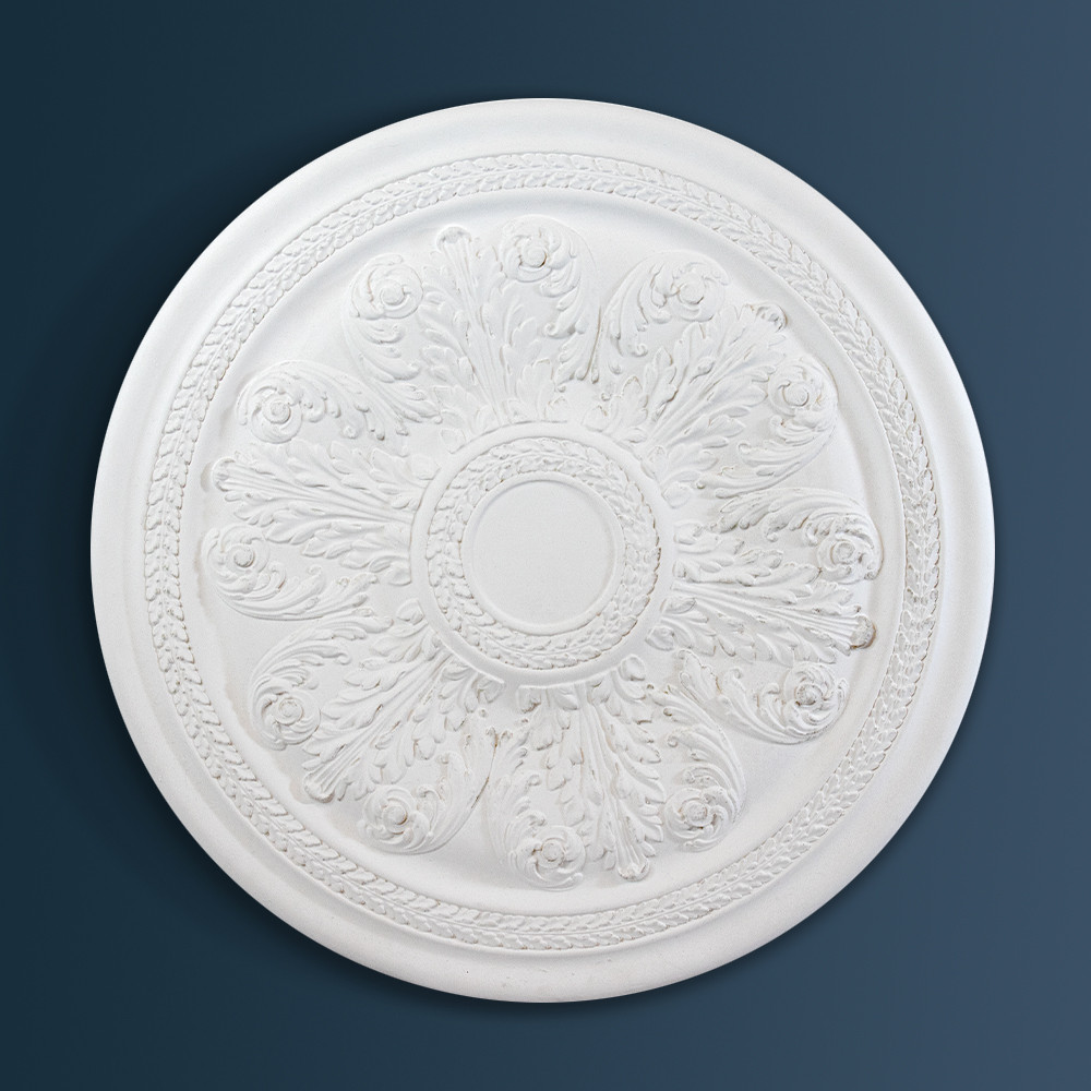 Sunningdale Bloom Plaster Ceiling Rose Victorian Decorative plaster ceiling rose 510mm diameter with traditional Ornate, Egg & Dart detail