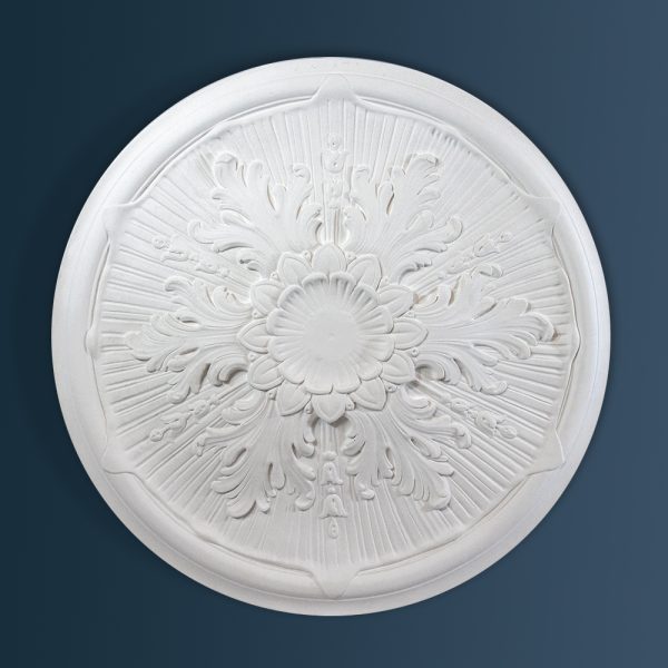 Victorian Decorative plaster ceiling rose 530mm diameter with traditional Ornate, Floral detail