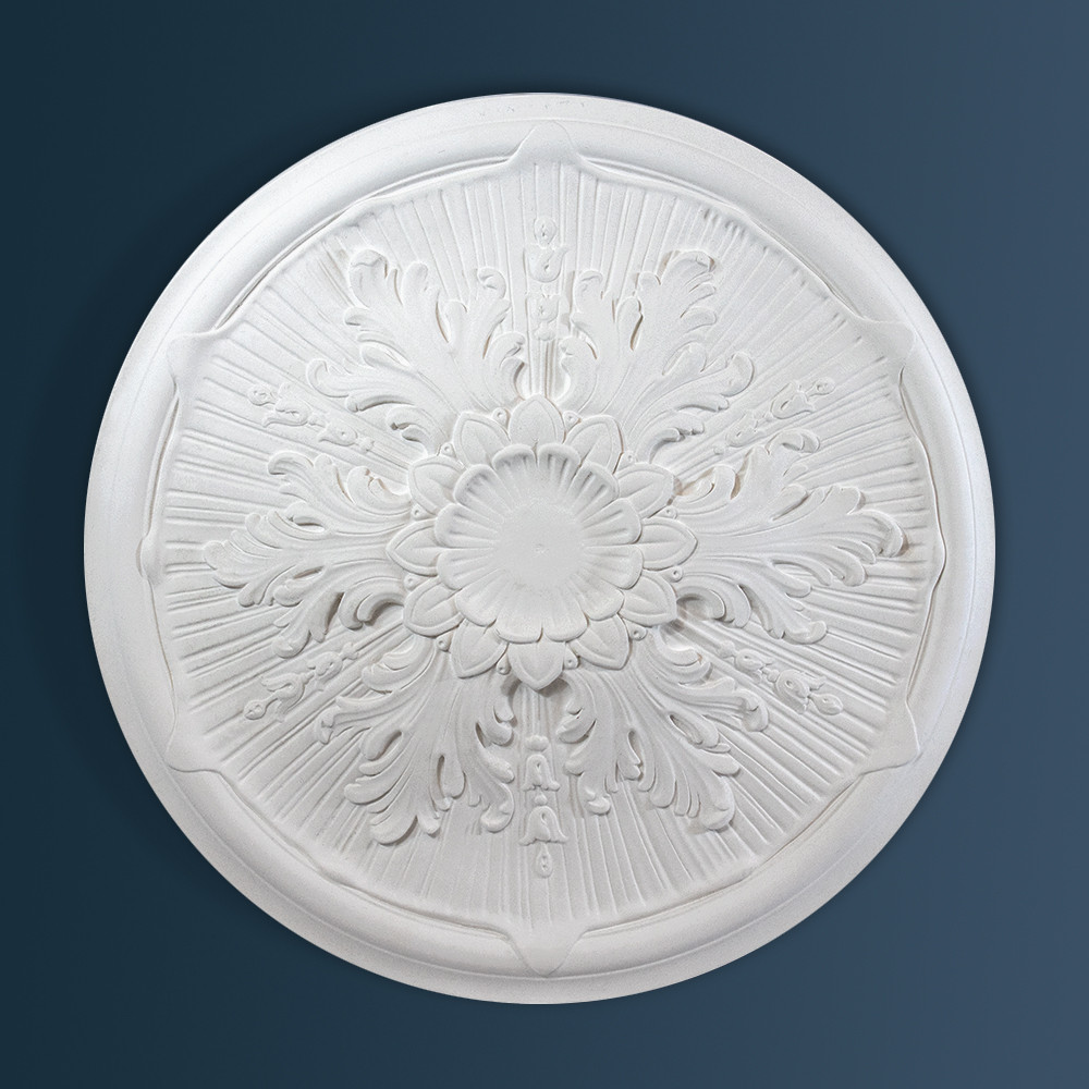 Highbury Flair Plaster Ceiling Rose Victorian Decorative plaster ceiling rose 530mm diameter with traditional Ornate, Floral detail