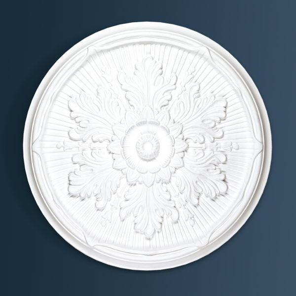 Victorian Decorative plaster ceiling rose 535mm diameter with traditional Ornate, Floral detail