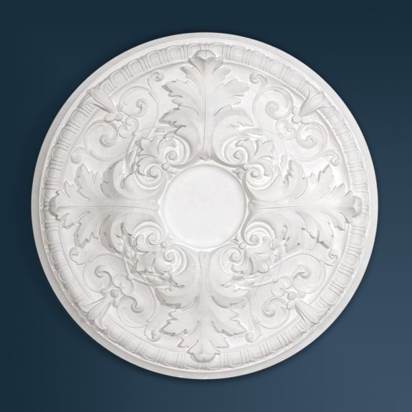 Victorian Decorative plaster ceiling rose 560mm diameter with traditional Ornate, Leaf detail