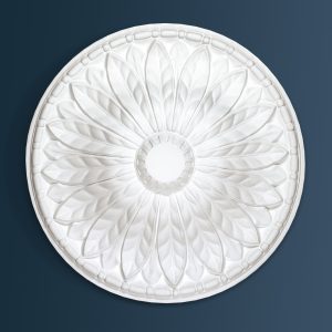Victorian Decorative plaster ceiling rose 615mm diameter with traditional Ornate, Leaf detail