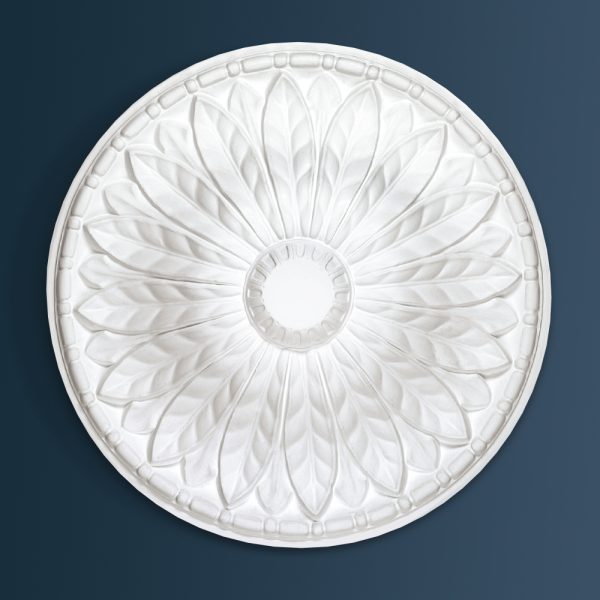 Victorian Decorative plaster ceiling rose 615mm diameter with traditional Ornate, Leaf detail