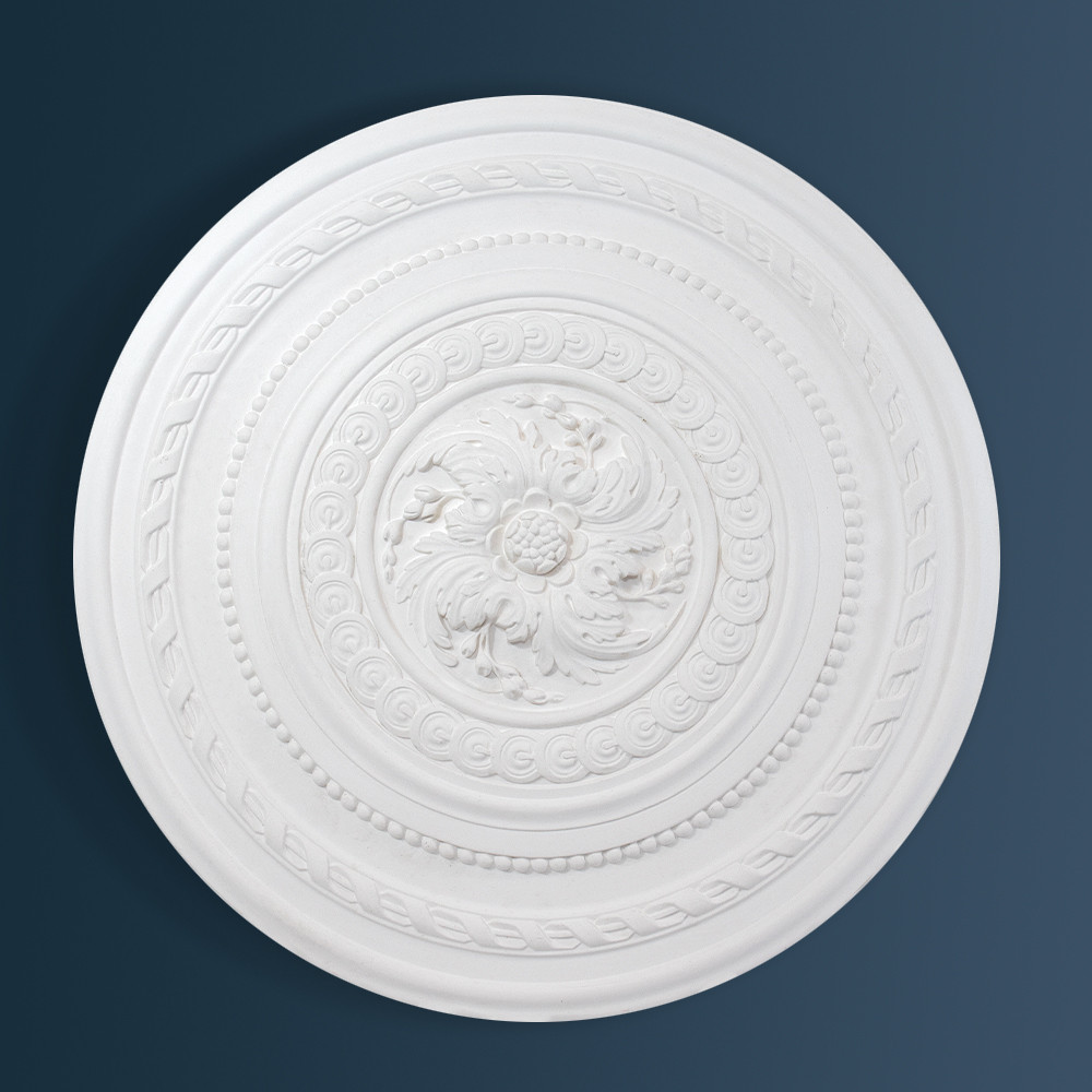 Grosvenor Rosette Plaster Ceiling Rose Victorian Decorative plaster ceiling rose 630mm diameter with traditional Ornate, Leaf detail