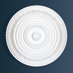 Victorian Decorative plaster ceiling rose 665mm diameter with traditional Ornate, Leaf detail