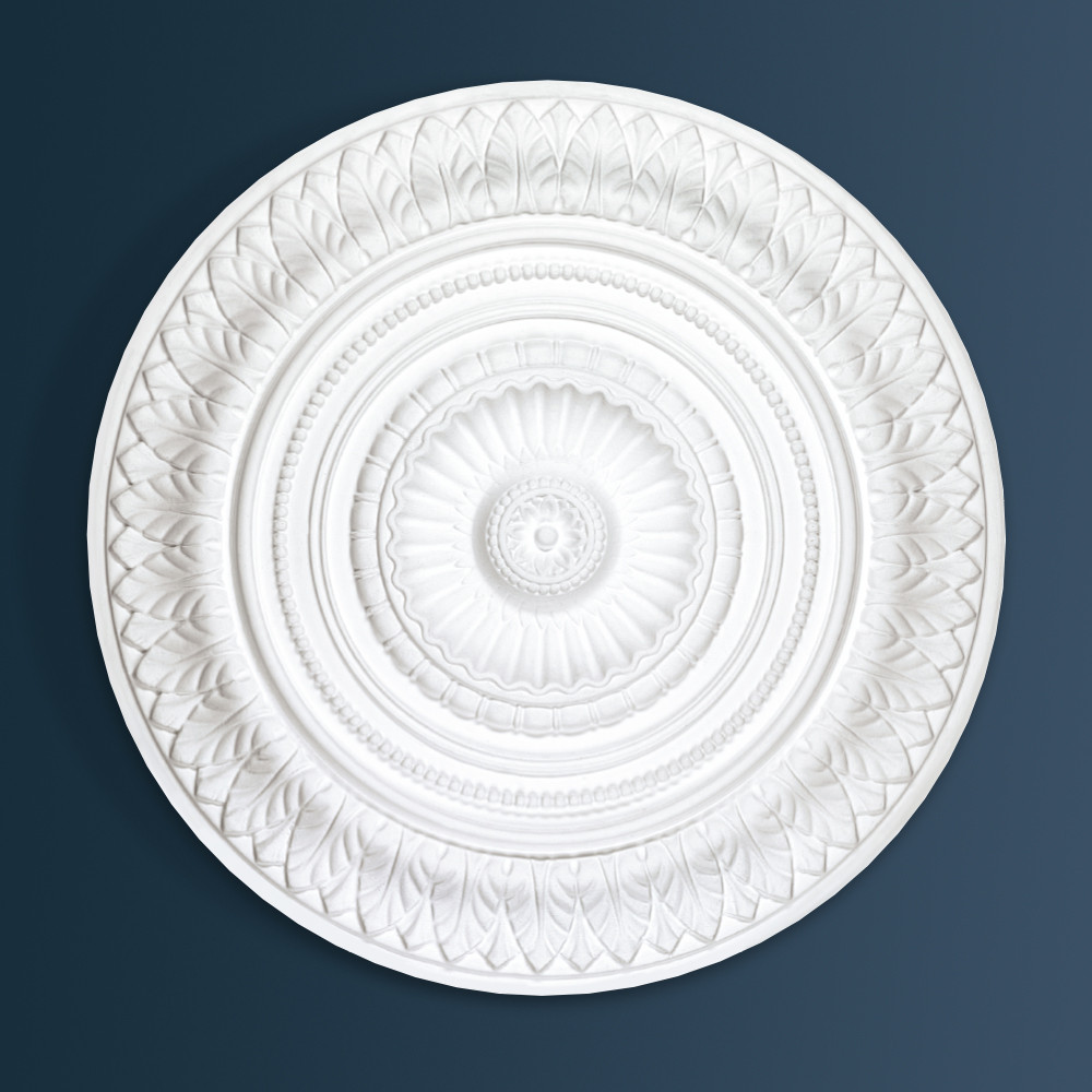 Venice Plaster Ceiling Rose Victorian Decorative plaster ceiling rose 665mm diameter with traditional Ornate, Leaf detail
