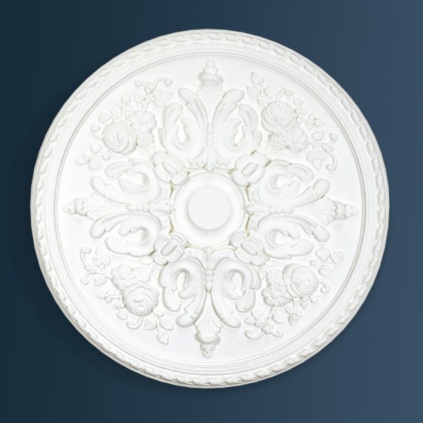 Victorian Decorative plaster ceiling rose 835mm diameter with traditional Ornate, Floral detail