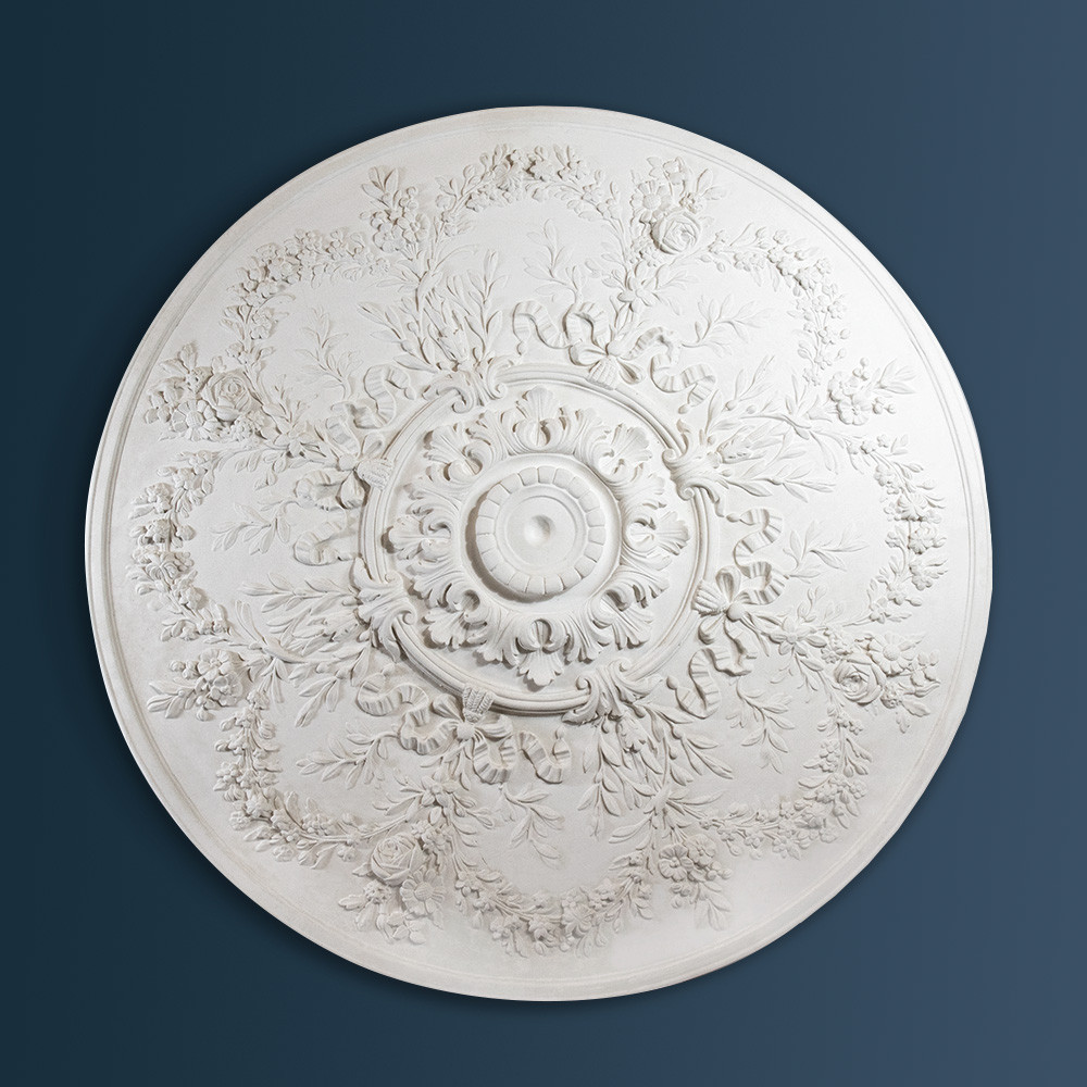 Large Meadow Plaster Ceiling Rose Victorian Decorative plaster ceiling rose 910mm diameter with traditional Ornate, Leaf, Floral detail