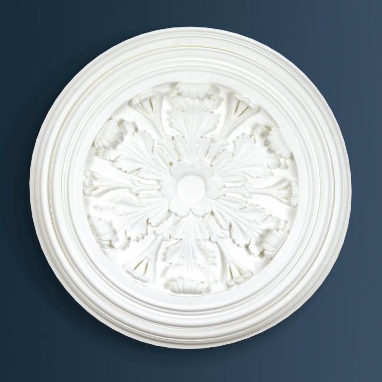 Victorian Decorative plaster ceiling rose 950mm diameter with traditional Ornate, Leaf detail