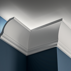Victorian Lighting cornice 95x100mm - 3.0m with Plain Cove design for LED lighting.
