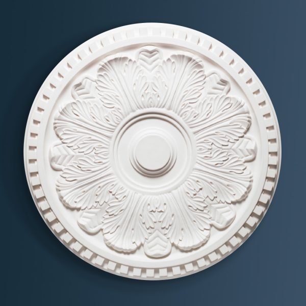 Victorian Ornate plaster ceiling rose 770mm diameter with traditional Ornate, Dentil Block, Floral detail