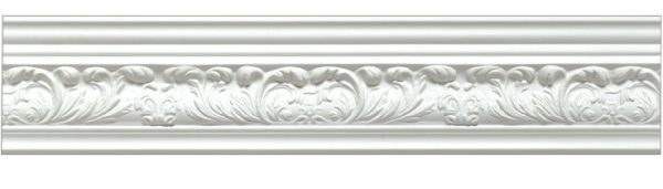 Victorian ornate plaster cornice 100x110mm - 3.0m, in a Orante Leaf design