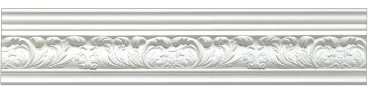 Victorian ornate plaster cornice 100x110mm - 3.0m, in a Orante Leaf design