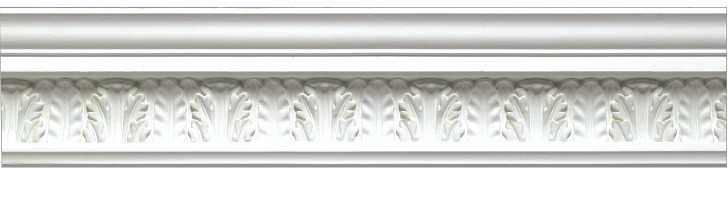 Victorian ornate plaster cornice 95x122mm - 3.0m, in a Ornate Leaf design
