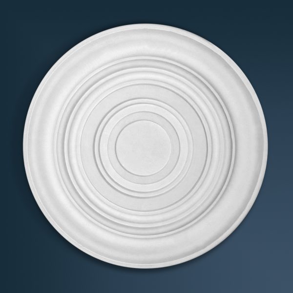 Victorian Plain plaster ceiling rose 490mm diameter with traditional Plain detail