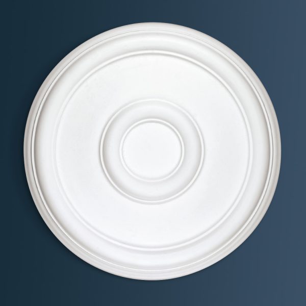 Victorian Plain plaster ceiling rose 610mm diameter with traditional Plain detail