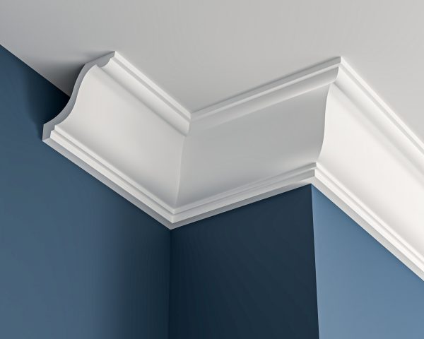 Victorian plaster cornice 105x90mm - 3.0m, in a Plain Ogee design