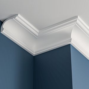 Victorian plaster cornice 110x70mm - 3.0m, in a Plain Cove design