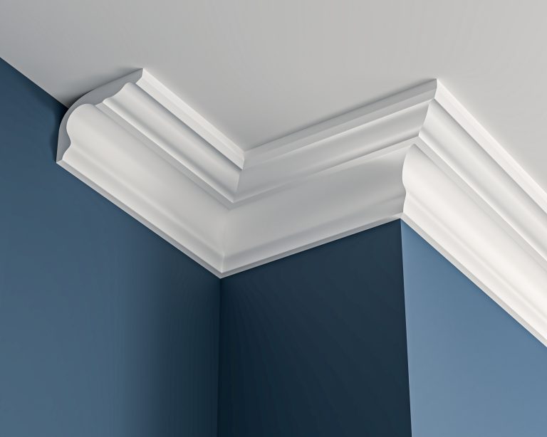 Victorian plaster cornice 115x80mm - 3.0m, in a Plain Cove design