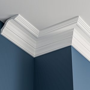 Victorian plaster cornice 170x118mm - 3.0m, in a Plain design