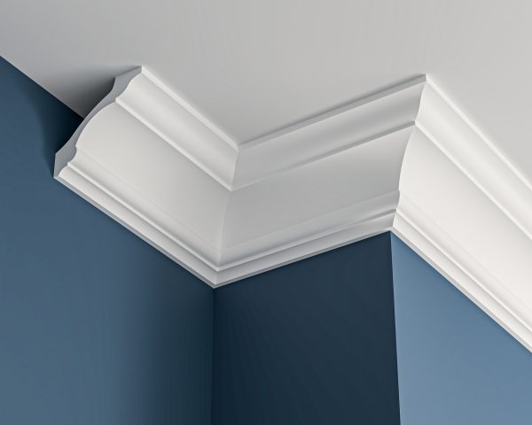 Victorian plaster cornice 170x150mm - 3.0m, in a Plain Cove design