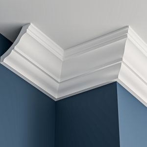 Victorian plaster cornice 170x160mm - 3.0m, in a Plain design