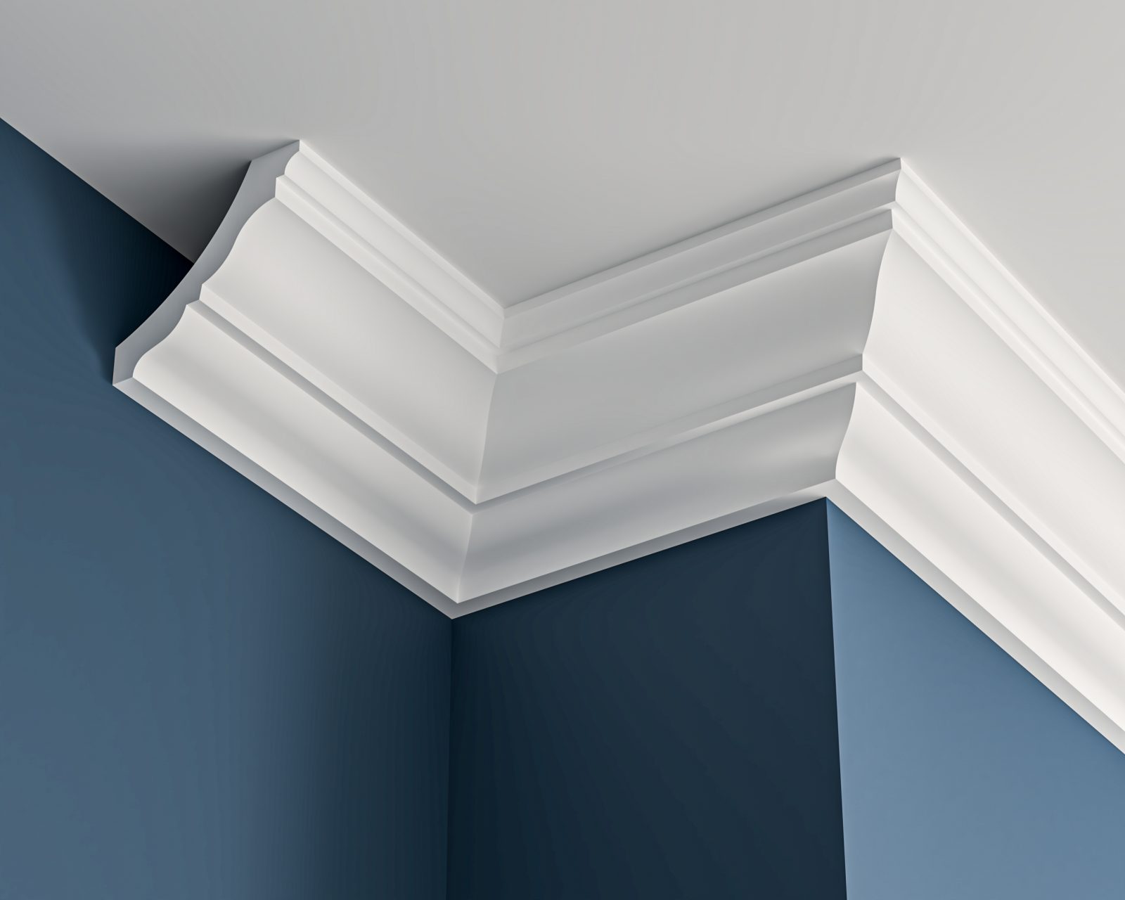 Lancaster Plain Plaster Cornice Victorian plaster cornice 170x160mm - 3.0m, in a Plain design