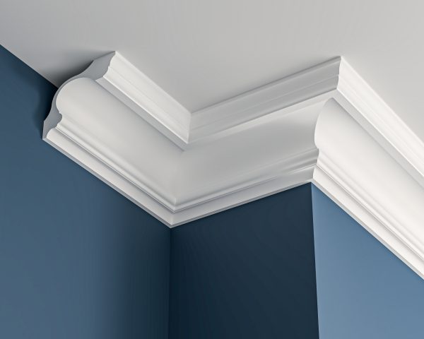 Victorian plaster cornice 180x150mm - 3.0m, in a Plain Cove design
