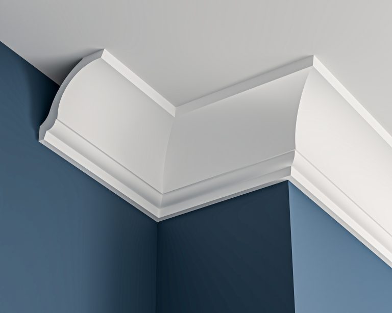 Victorian plaster cornice 95x100mm - 3.0m, in a Plain cove design